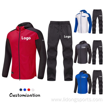 Custom Unisex Logo Tracksuit Mens Hoodies With Jogers